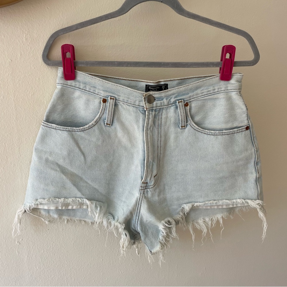 Abercrombie & Fitch Light Wash Jean Shorts